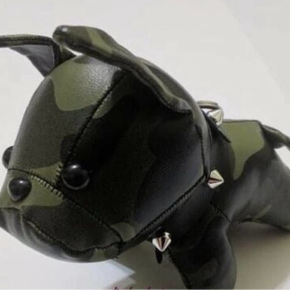 NWT French bulldog PU leather keychain w/ metal ring key ring - Picture 16 of 16